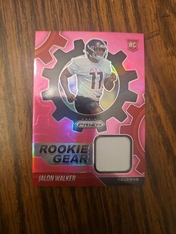2025 PANINI PRIZM FOOTBALL ROOKIE GEAR PINK JALON WALKER