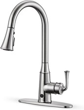 WATERSONG Touchless Kitchen Faucet Automatic Motion Sensor - BRUSHED NICKEL