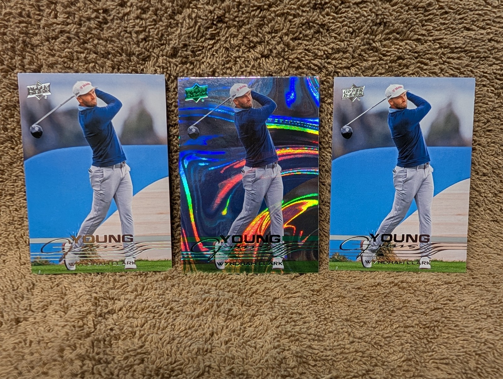 Upper Deck 2026 Upper Deck Golf Wyndham Clark YG Green Insert #103 + 2 base YG's