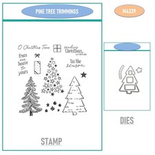 PINE TREE TRIMMING Dies and Stamps Scrapbook DIY Handmade Greeting Card Making
