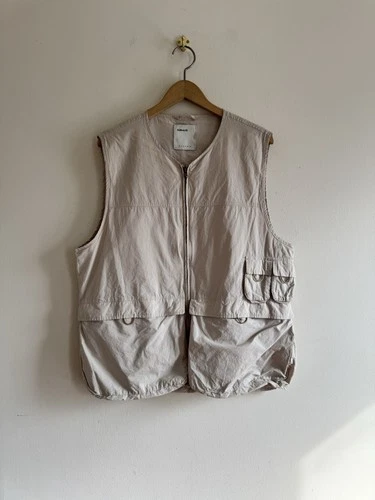 Satta Utility Vest Beige Cotton Multi Pocket Size L - product listing photo