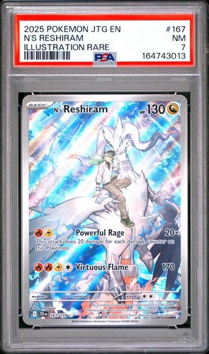 N's Reshiram graded PSA 7 for sale on eBay