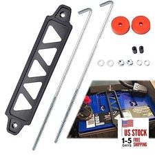 Aluminum Alloy Battery Tie Down Bracket, Hold Down Bracket Holder,Car Black