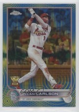 2022 Topps Chrome Sonic Blue & Yellow Pulse Refractor 35/75 Dylan Carlson 0c6