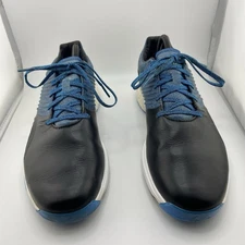 Adidas AdiPower 4orged DA9318 Men's Black/Blue Lace-up Golf Shoes Size US 9.5