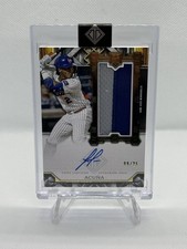2025 Transcendent LuisAngel Acuna Rookie Showcase Patch Autograph Variation 9/25