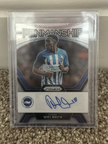Panini Prizm 2023-24 Danny Welbeck Brighton Penmanship Auto