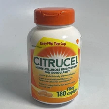 Citrucel 180 CT Constipation Fiber Gut Gas Relief Irregularity Laxative 08/2026