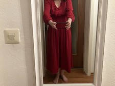 Tolles Kleid Tiefrot, Midi, Gr M/38, super Zustand! Elegant, Business, Freizeit