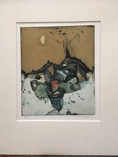 Japanese Woodblock Print Takahashi Yoshiharu Copperprint Paintings