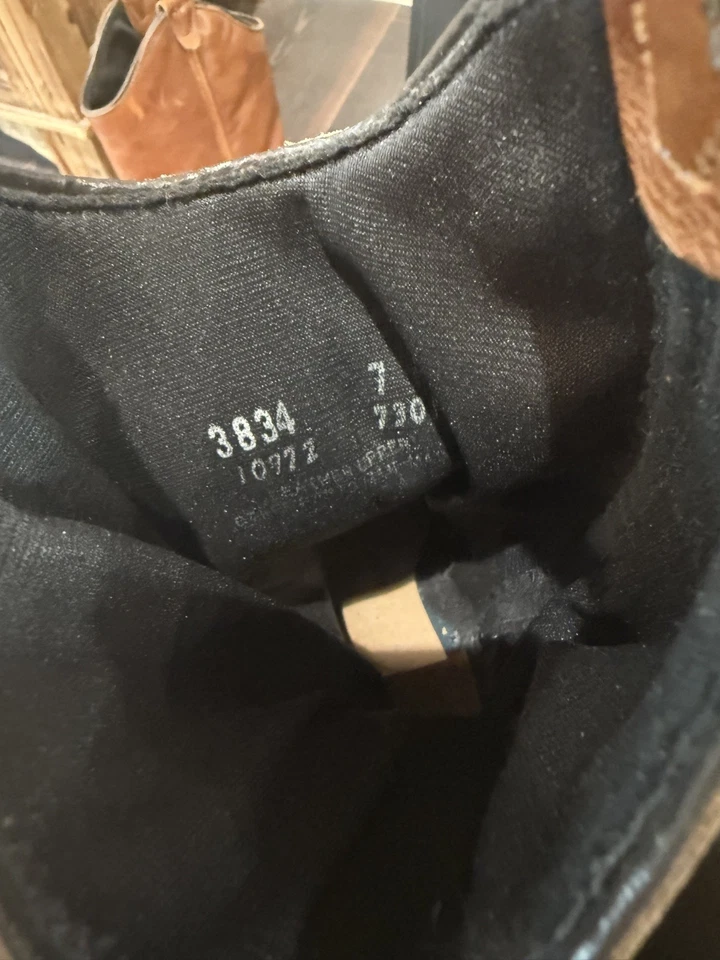 Botas De Colección Sage Abilene Concho Tachonadas 6 M Vaquera Western Cuero Marrón Nuevas Foto 3 de 4