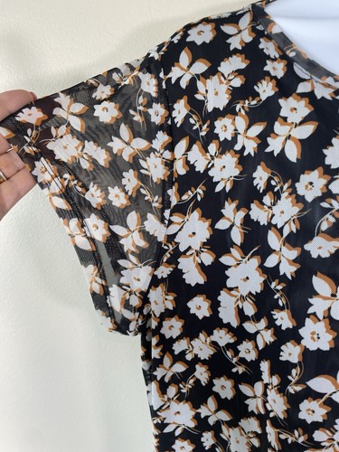 NEW Elouquii Floral Maxi Dress Plus Size 22 Black Pink Floral Wedding Guest - Picture 4 of 15