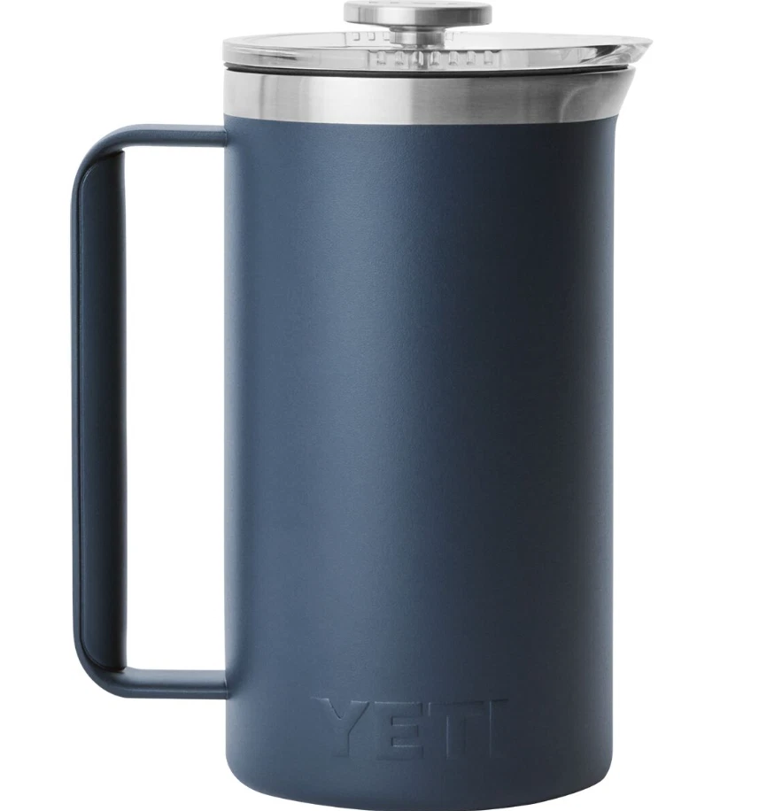 Prensa francesa YETI Rambler 34 oz - Azul marino ¡NUEVA! Foto 4 de 4