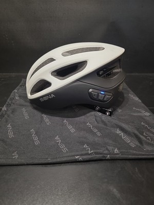 Sena R1 Smart Cycling Helmet Bluetooth Intercom White Black Large 59-63cm Tested