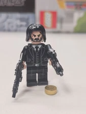 NEW John Wick Movie Custom Lego Minifigure with accessories