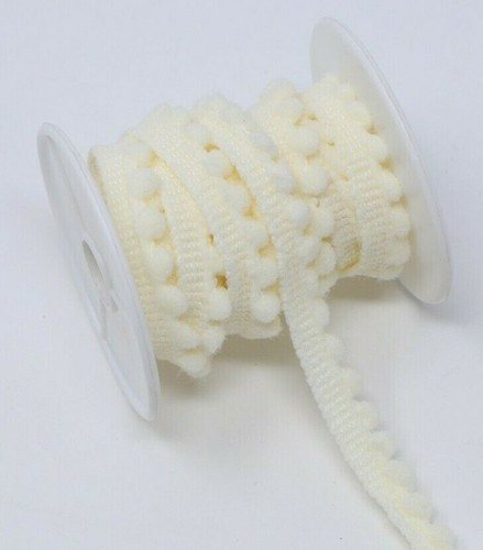 FCL Pom Pom 3M 5 MM Mini Pearl Trim Sewing Craft Bobble Fringe Pompom - Picture 15 of 99
