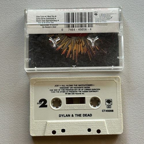 Bob Dylan & The Grateful Dead Cassette Tape 1989 Music Band - SAC - Picture 2 of 2