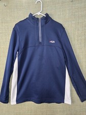 Fila Womens Jacket Blue Full Zip Long Sleeve Medium