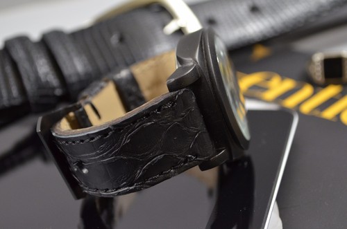 CORREA RELOJ 26 24 22 MM NEGRO GENUINA PIEL PITON APTA PANERAI ETC MA STRAP - Imagen 2 de 12