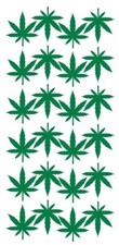Green Marijuana Cannabis Weed Pot Stickers Sticker 1-14 Dc06-068
