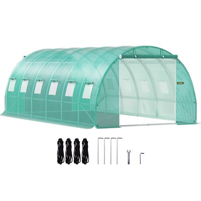 #ad #ad 20 x 10 x 7 ft Walk in Tunnel Greenhouse w 2 Zippered Doors amp; 12 Roll up Windows $179.99