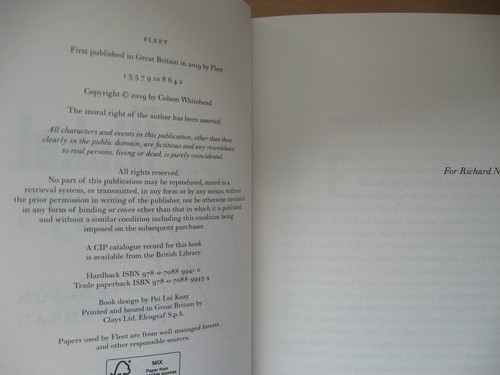 Colson Whitehead - The Nickel Boys Signed title page UK 1st 2020 Pulitzer winner - Bild 3 von 6