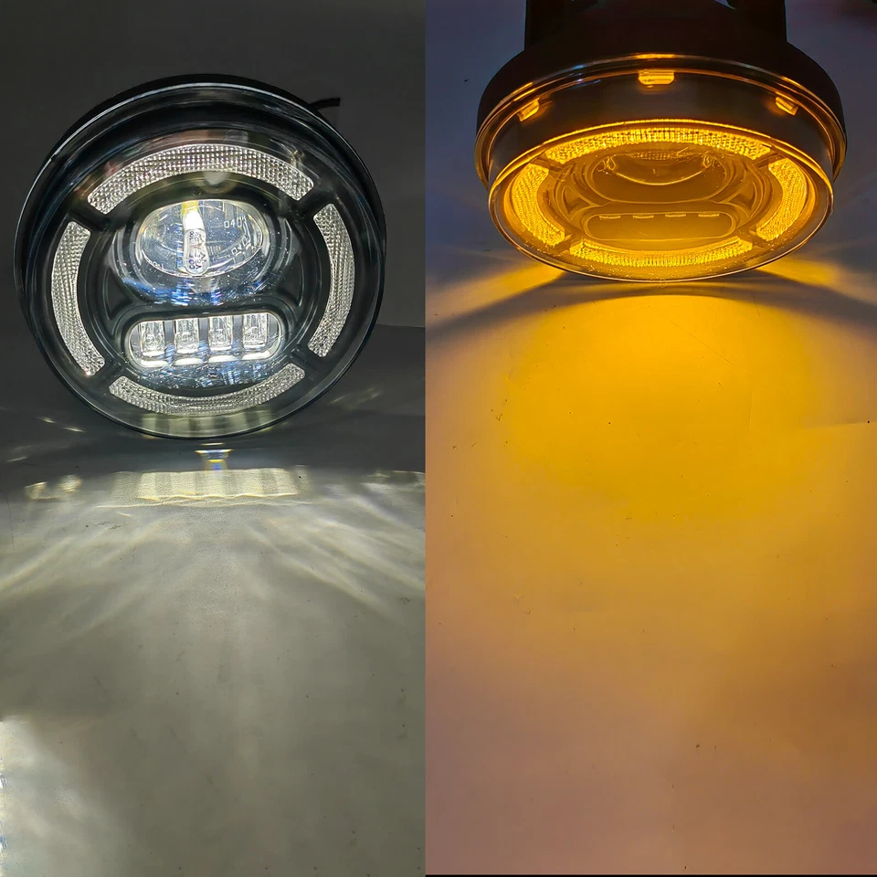 Faros antiniebla LED + DRL para GMC Sierra 1500 2007-2013 2007-2014 2500HD 3500HD Foto 3 de 4