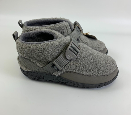 Chaco Ramble Fluff Ankle Bootie Light Gray NEW Adjustable JCH180350 Kids Size 5 - Picture 2 of 12