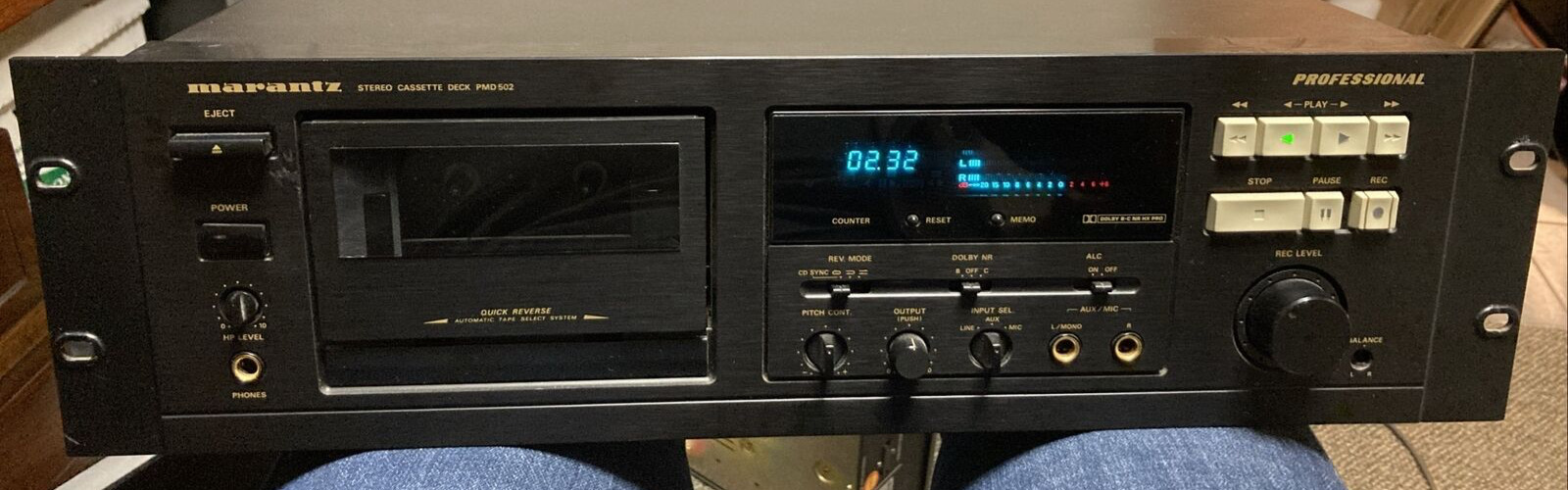 Rack Mount Marantz PMD502U Professional Cassette Recorder