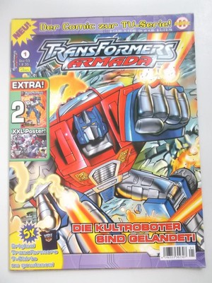 Transformers Armada Heft 1 mit Poster Dino Verlag 2003 Zustand 1-2