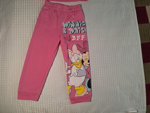 Disney Minnie Mouse Daisy Duck Pink 2 Piece Sweater & Pants Kids Youth Size 4 - Picture 5 of 13