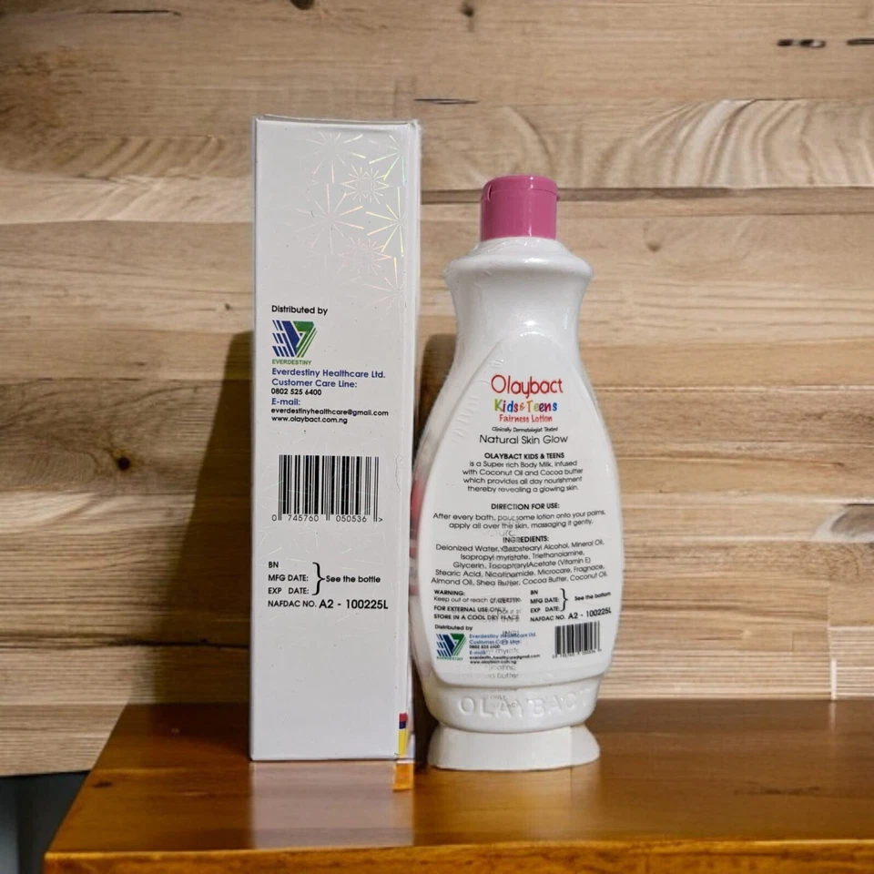 Olaybact Kids & Teens Natural Fairness Lotion 400ml - Image 4 of 4