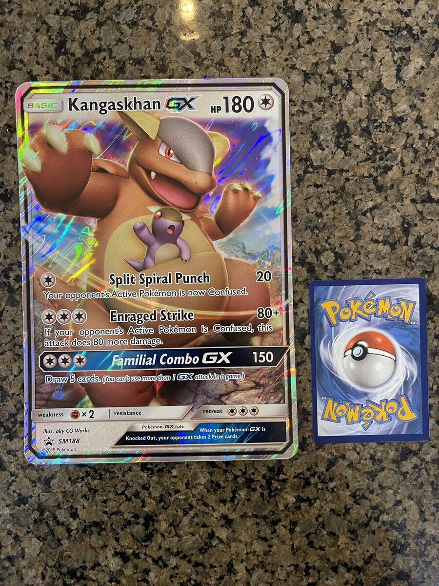 Kangaskhan GX SM188 JUMBO OVERSIZED Holo Mint Pokemon Card:: Unicorn Cards  - YuGiOh!, Pokemon, Digimon and MTG TCG Cards for Players and Collectors.