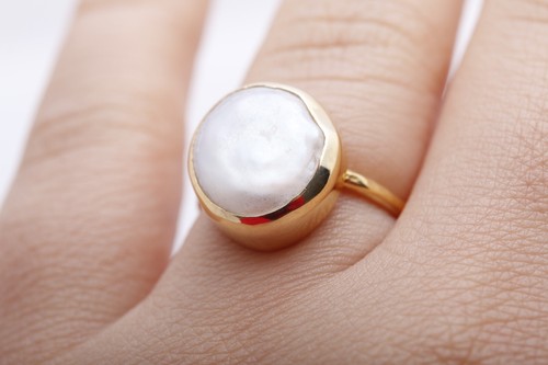 Special Design! Turkish Handmade Jewelry Pearl White 925 Sterling Silver Set - Picture 8 of 10
