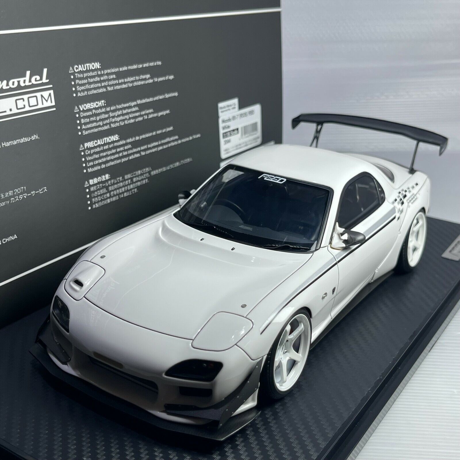 IG(イグニッションモデル)製 マツダ RX-7 (FD3S) FEED 白 1/18-