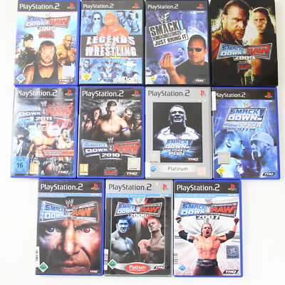 Playstation 2 PS2 WWE Sammlung Smackdown vs Raw 2006 2007 2008 2009 2010 2011