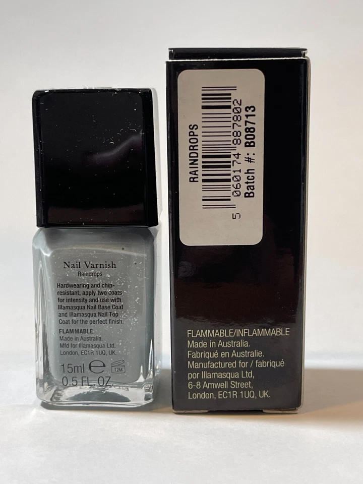 Esmalte de uñas Illamasqua Raindrops laca gris con manchas nuevo Foto 3 de 4