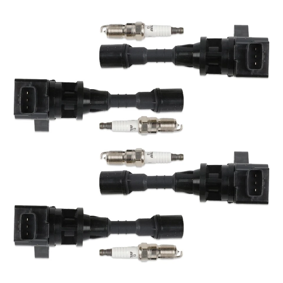 4 bobinas de encendido UF541 y bujías de iridio 90813 para Mazda 5 2006-2007 2,3 L Foto 4 de 4