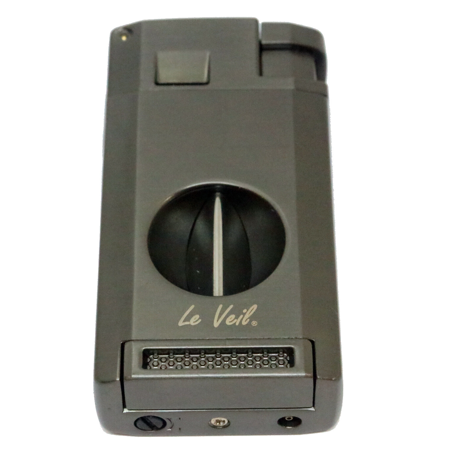 3-1 Cigar 2 Jets Lighter, V Cutter, Punch, Gun Metal Color -