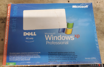 WINDOWS XP PROFESSIONAL FULL OPERATING SYSTEM MS WIN PRO =NEW SEALED=