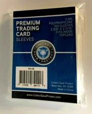 2000 Quality plastic SOFT PENNY CARD SLEEVES Fits 3x4 Top Loaders CSP