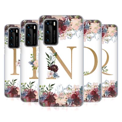 NATURE MAGICK FLOWERS MONOGRAM FLORAL GOLD 2 SOFT GEL CASE FOR HUAWEI PHONES 4