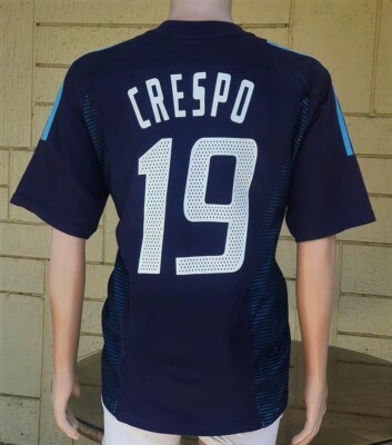 ARGENTINA 2002 WORLD CUP HERNAN CRESPO 19 ADIDAS JERSEY