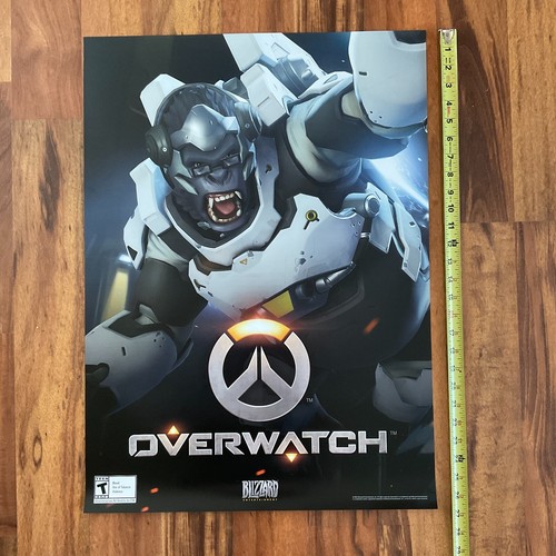 OVERWATCH Double-Sided Poster Blizzard Entertainment Gamestop Exclusive Promo - Picture 3 of 3