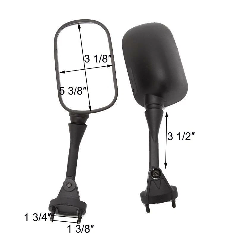 Rearview Mirrors for Kawasaki Ninja ZX6R ZX-6R ZX6RR 2005-2008 ZX10R 2004-2010 - Image 2 of 4