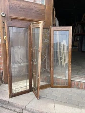 sg 4035 2av 2 Sold antique lead glass window 15. 5 x 47. 75