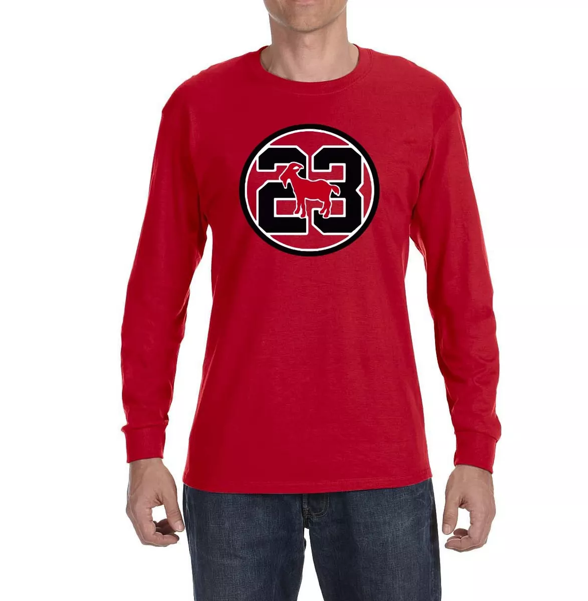 Chicago Bulls Michael Jordan 23 Goat Long sleeve shirt eBay