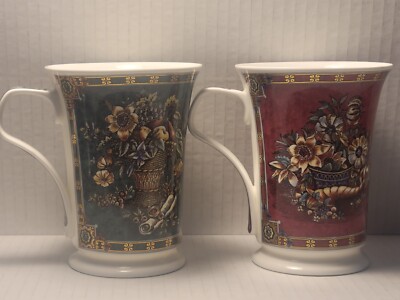 Set of 2 Dunoon ''Cremona'' Mugs Designed by Umberto Banchelli