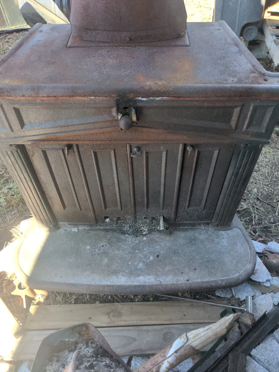 Franklin Wood Burning Stove Fireplace Cast Iron Warming Warmth Hot | eBay
