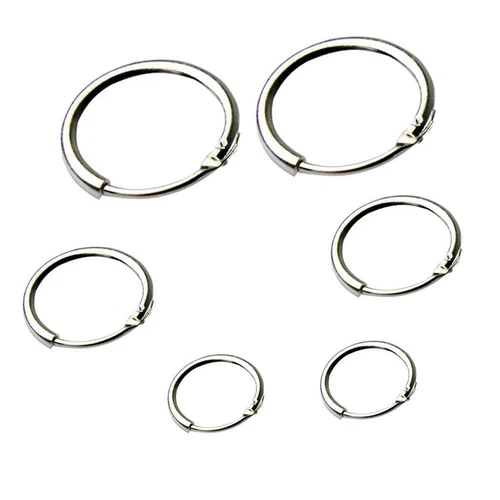 Fashion Women Round Sleeper Hoop Earrings Earring Hoop 3 Pairs 8/10/12mm Gifts-